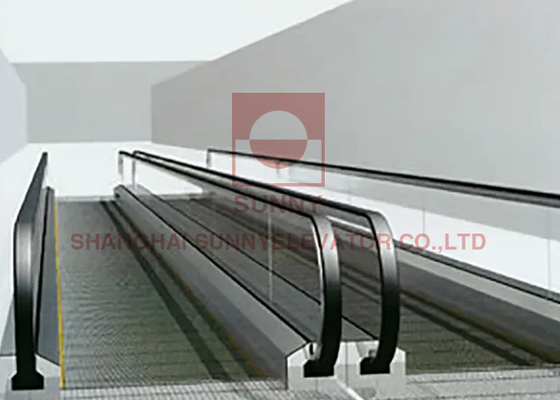 Yatay Hareketli Geçit Yürüyen Merdiven Otomatik Kaplama 0.5m / S